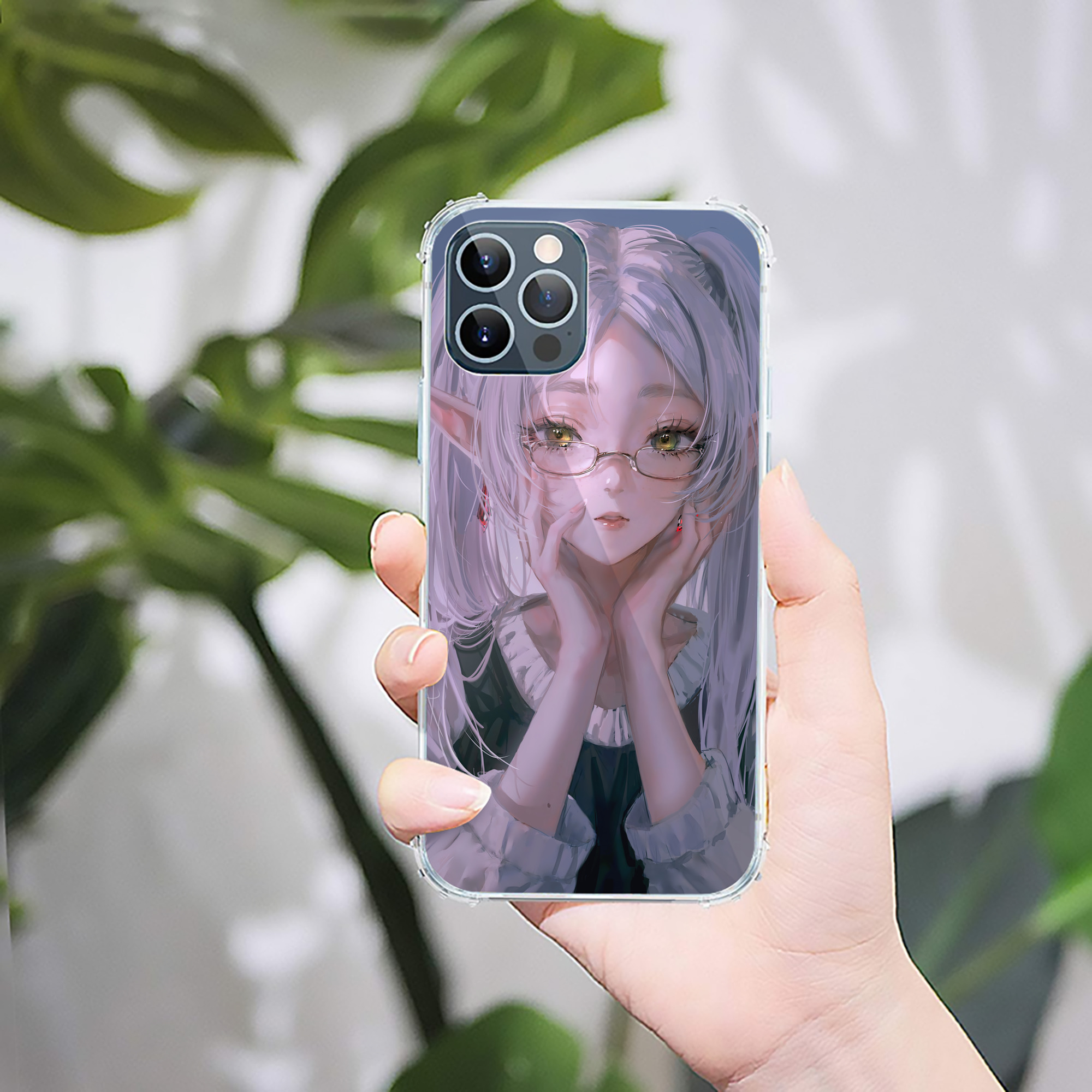 （画像用） 葬送のフリーレン Frieren 【iPhone 12シリーズ対応】透明スマホケース（クリアソフトケース）